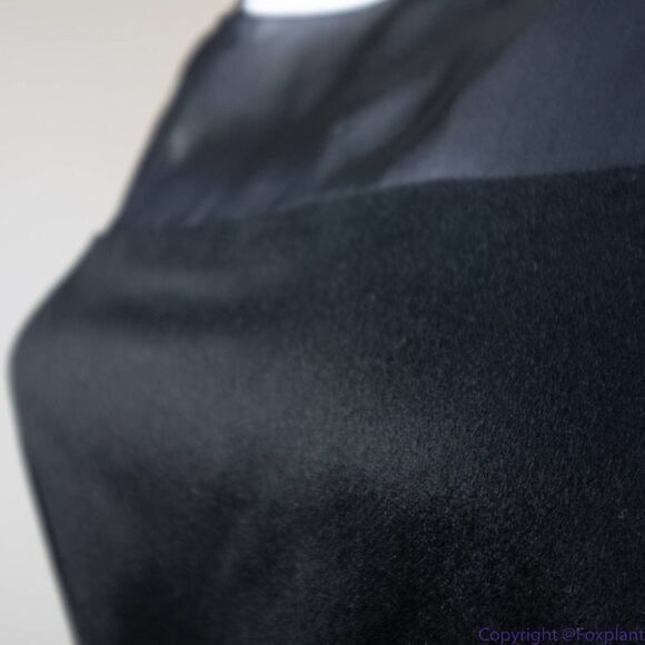 NEW Piazza Sempione Italian-made cashmere/silk black shift‎ dress, IT 40 - Picture 13 of 16